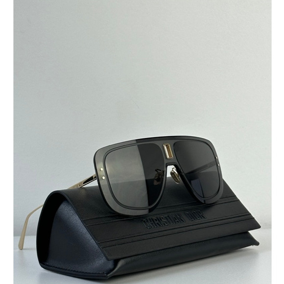 NEW Dior UltraDior MU Aviator Sunglasses in Dark Grey Gold - Picture 1 of 10